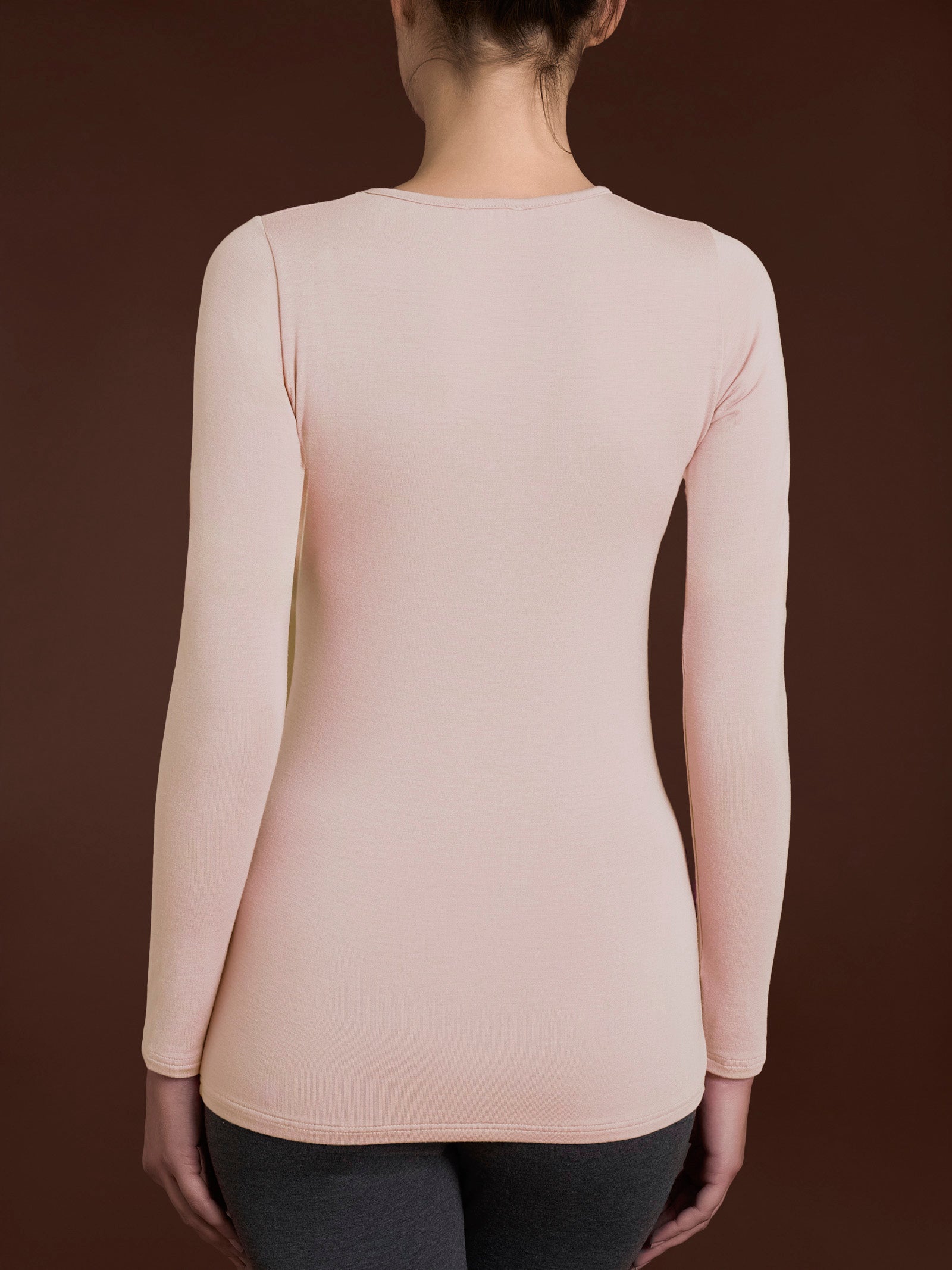 Ragno Viscosa Summer maglia rosa Cameo Rose manica lunga viscosa