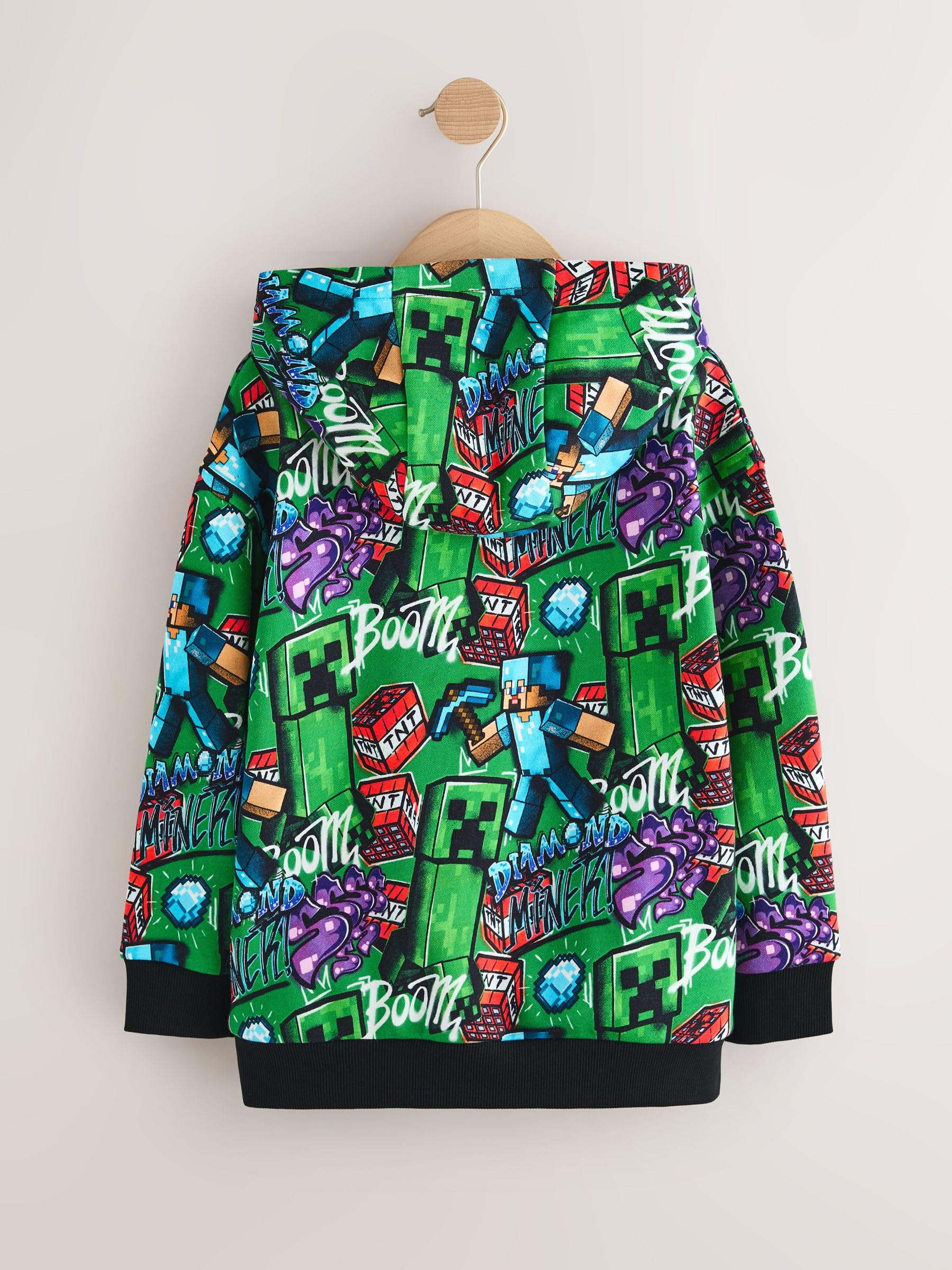 Next Minecraft Felpa Cappuccio Bambino Taglia 134