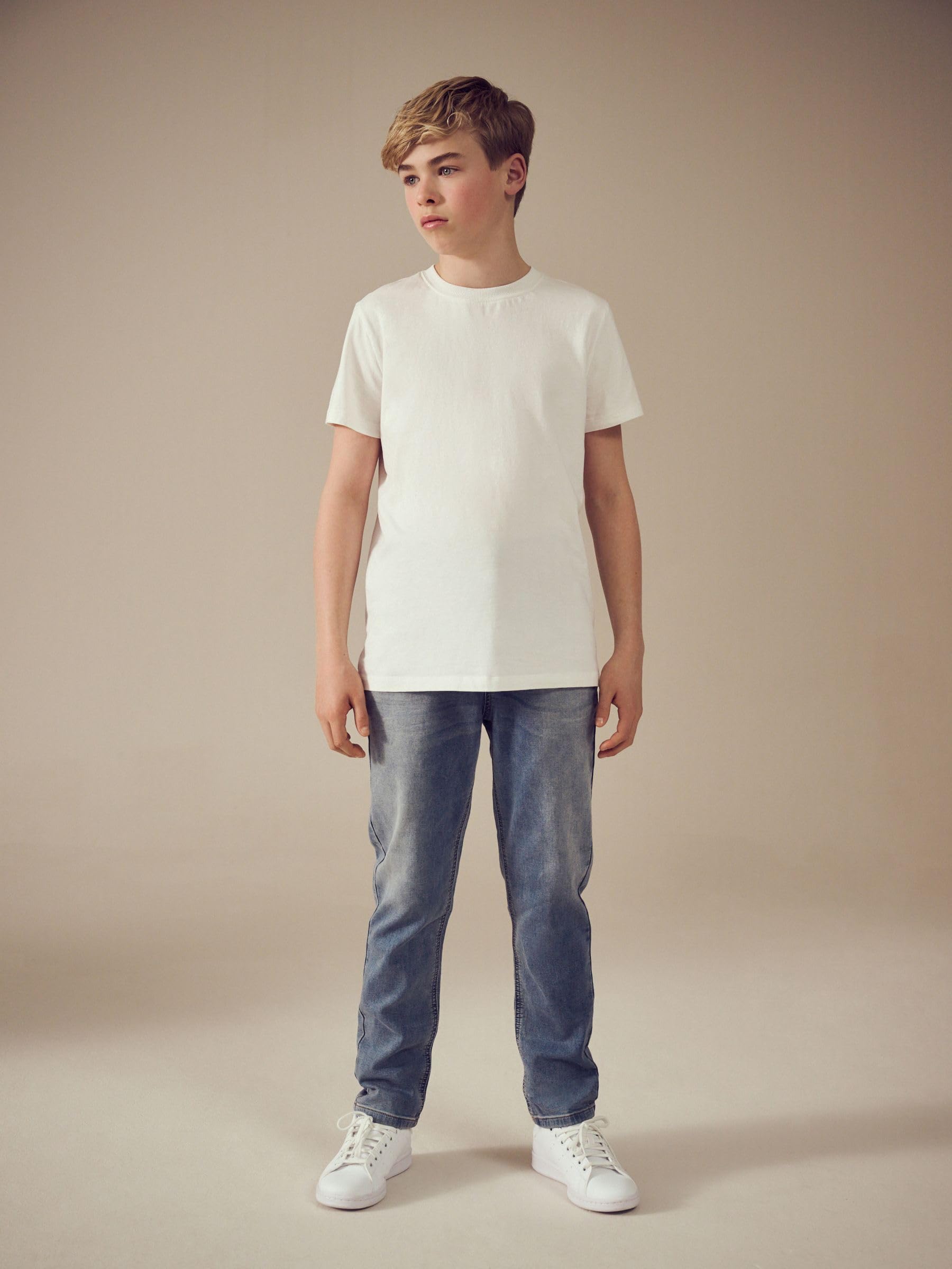 Next Jeans Ragazzo Elasticizzati Regular con Elastico in Vita