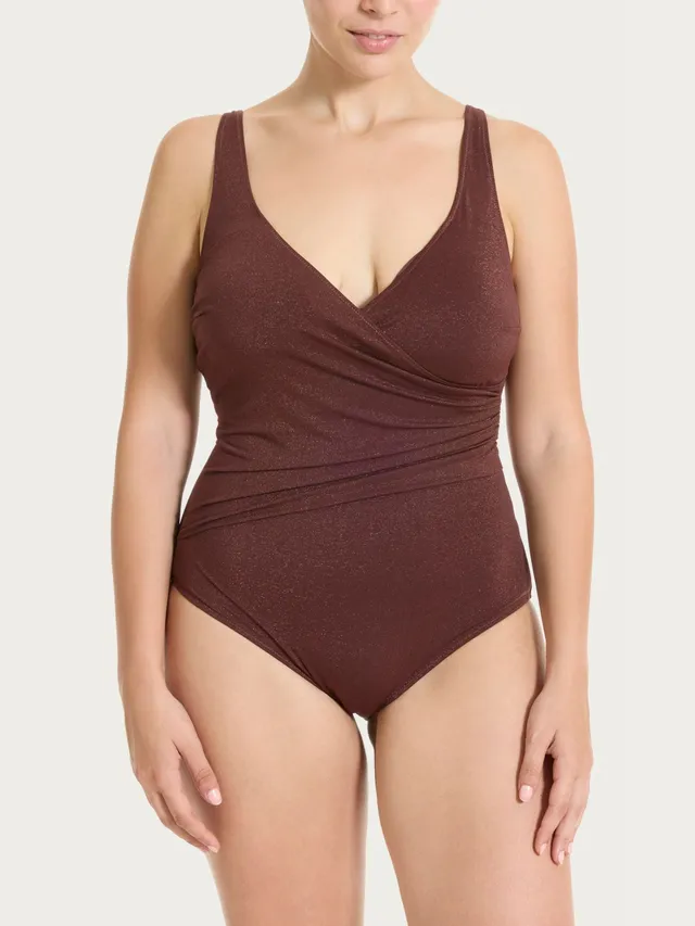 Ragno costume intero microfibra chocolate fondant lurex