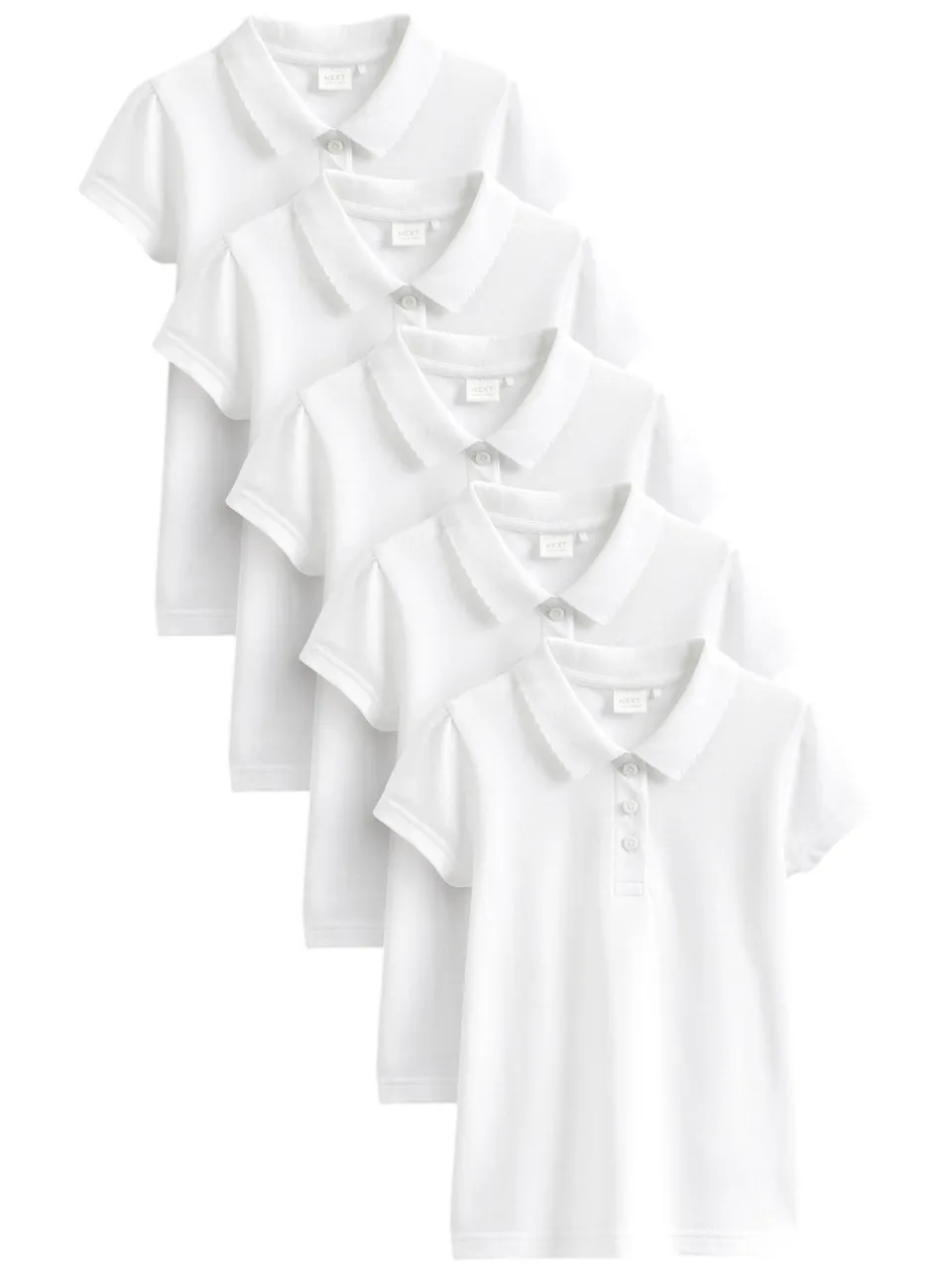 Next polo bambina cotone manica corta confezione 5