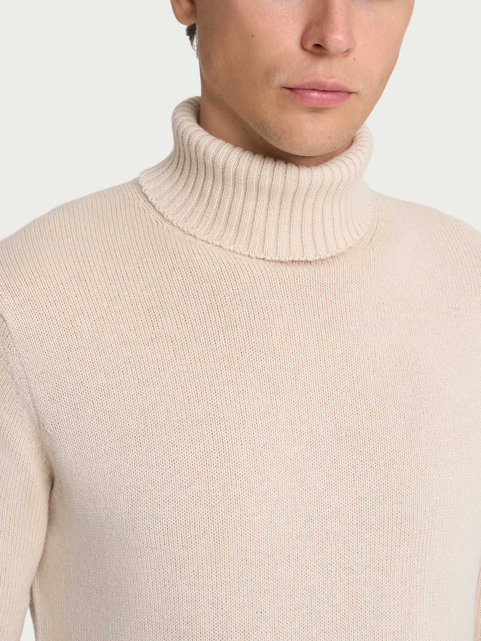 Ragno Nice Wool Dolcevita Uomo Champignon