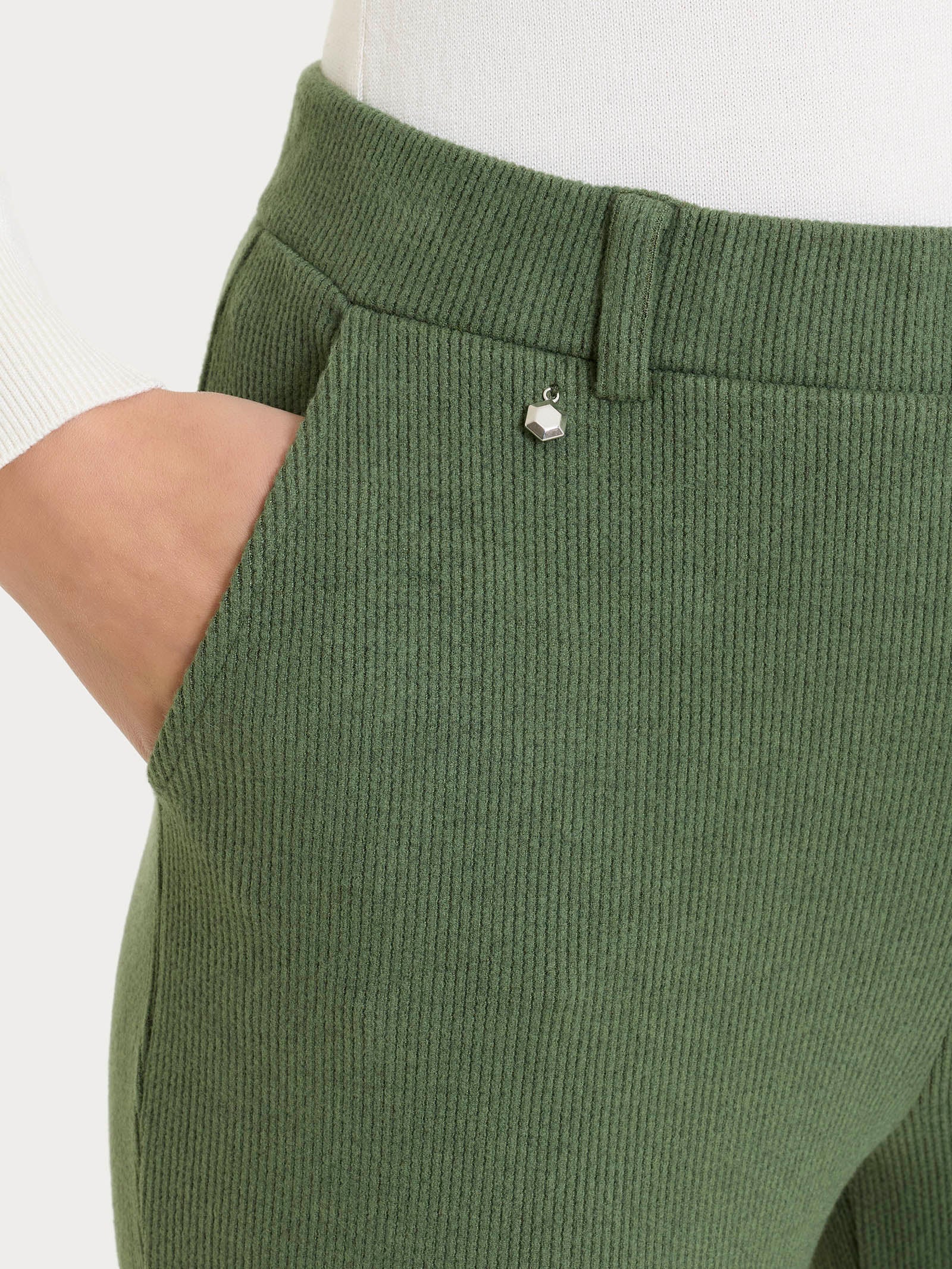 Ragno The Straight Leg Pantalone Donna Bronze Green caldo