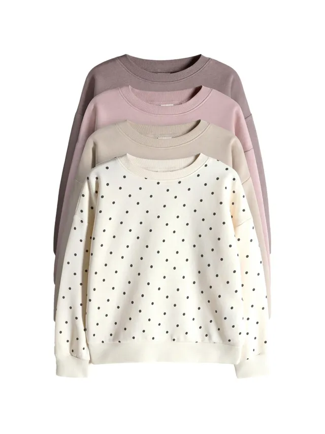 The Set felpe girocollo bambina confezione 4 pezzi comode
