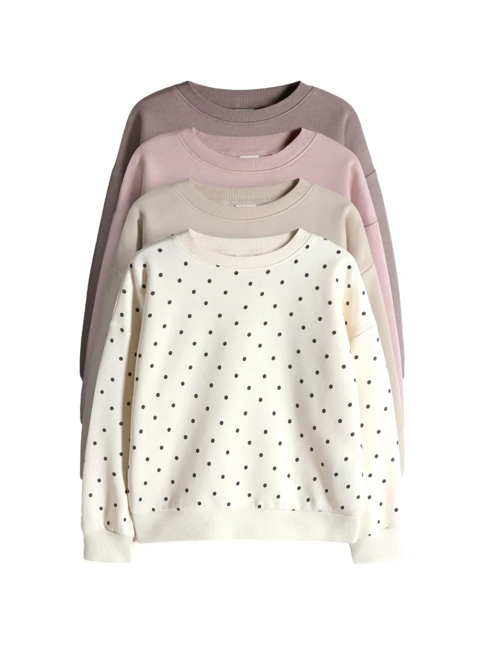 The Set felpe girocollo bambina confezione 4 pezzi comode