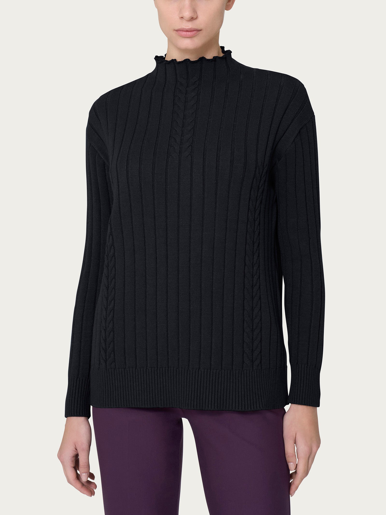 Ragno Super Soft lupetto Nero caldo morbido