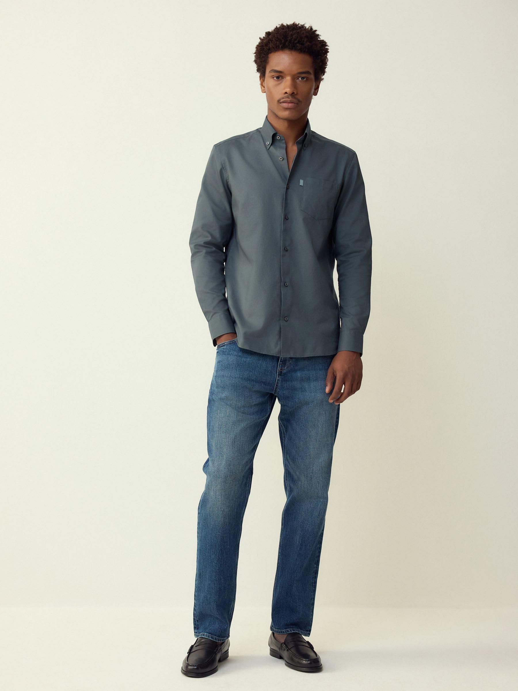 Geo Next camicia oxford regular uomo facile da stirare