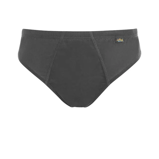Lady C 1500 slip uomo S antracite 6 pezzi cotone