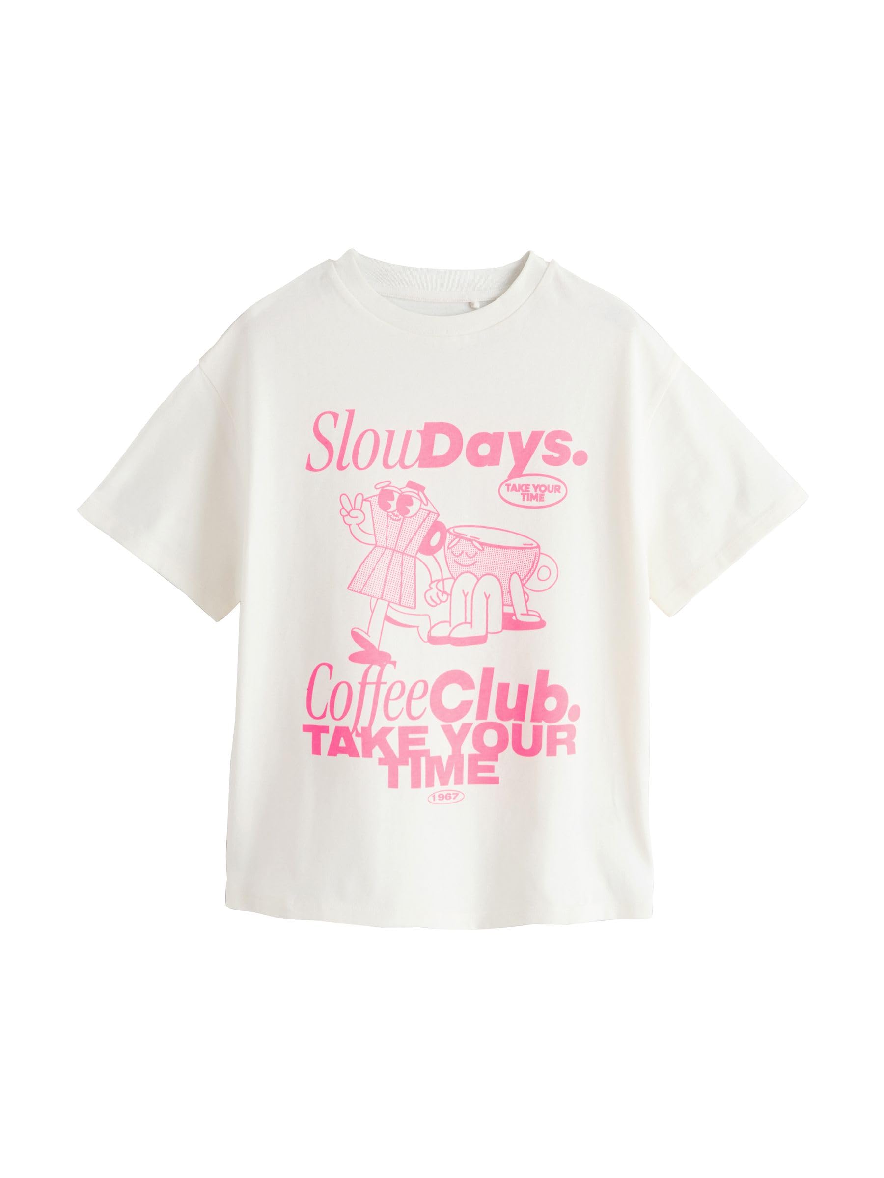 Next T-Shirt Oversize stampa bambina 3 pezzi 104 comoda
