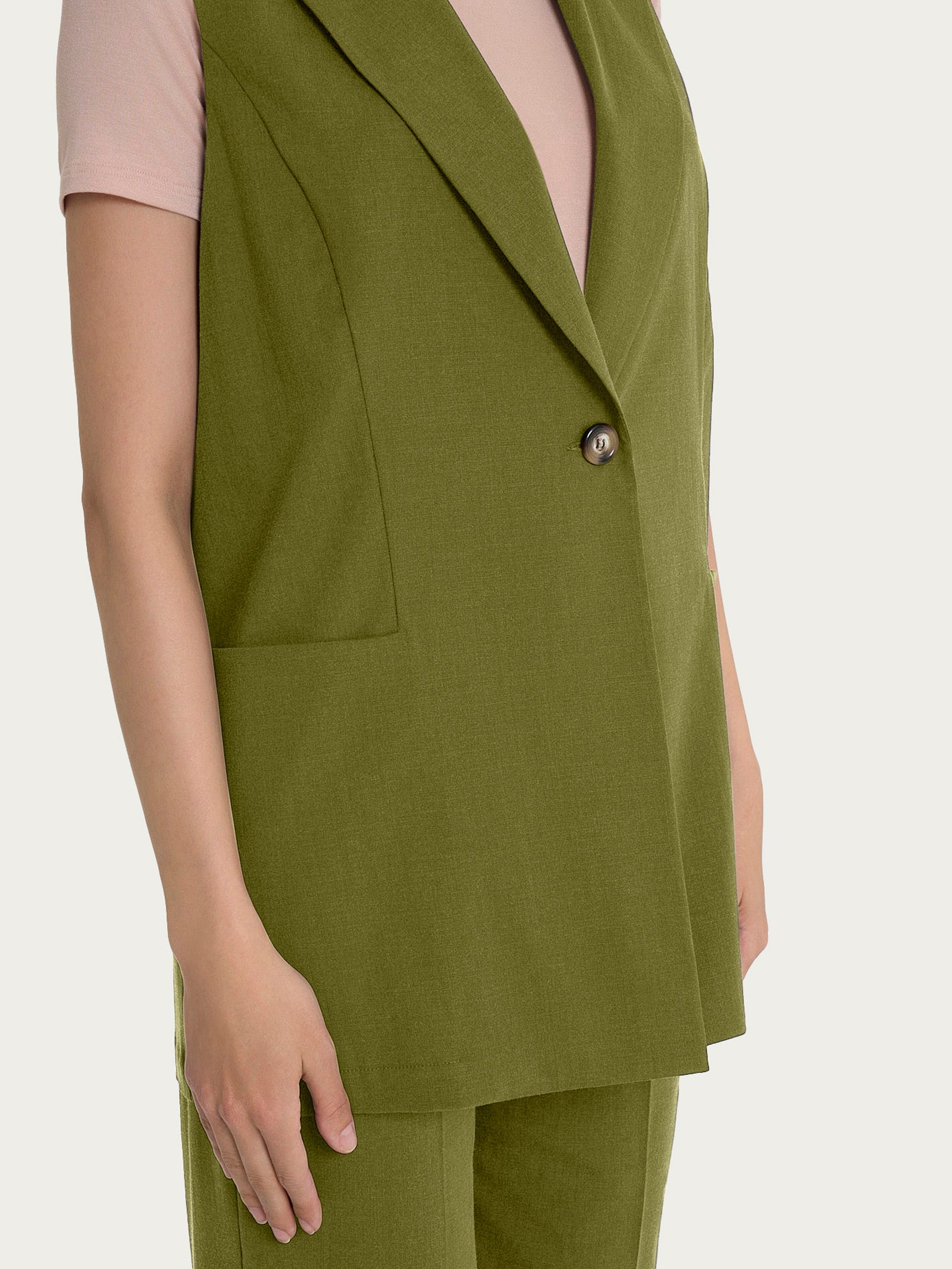 Ragno Super Natural Gilet lungo donna Sphagnum