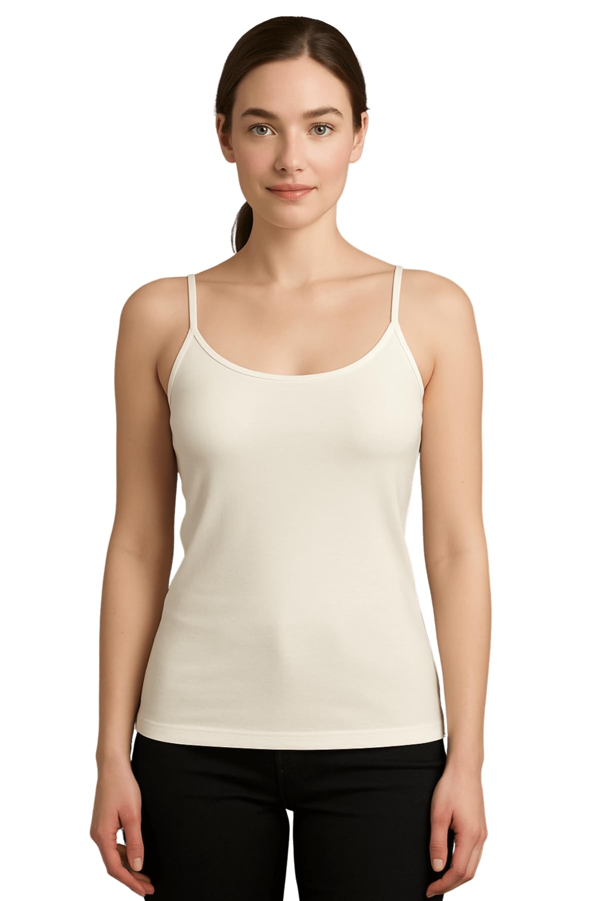 Lady C Top Canotta Donna Micromodal Spalline Sottili Aderente
