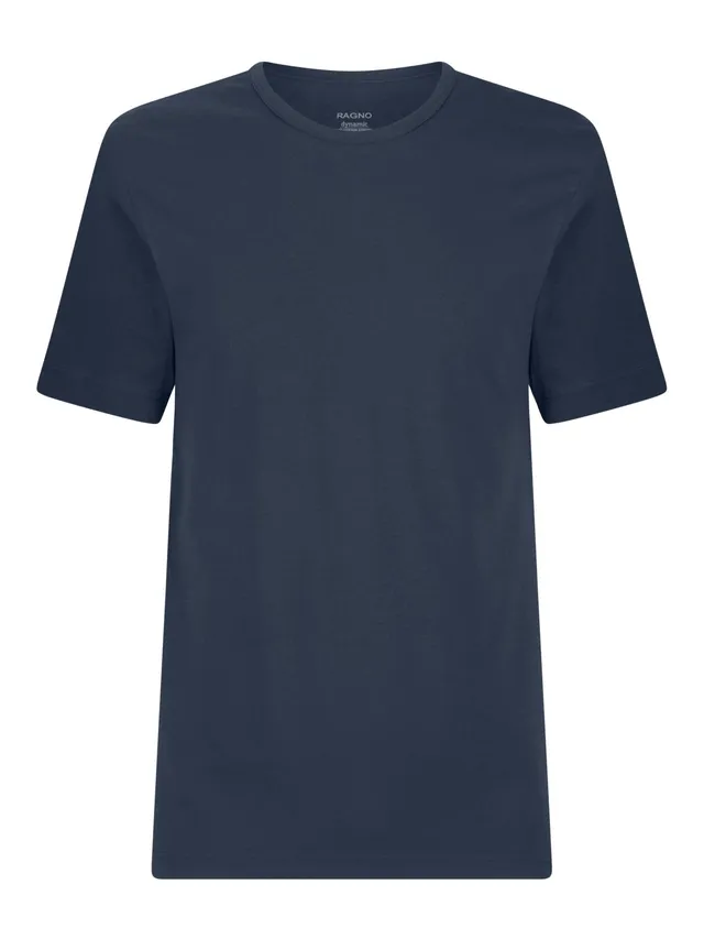 Ragno Dynamic Maglietta Uomo Bleu Bipack Cotone Elasticizzato