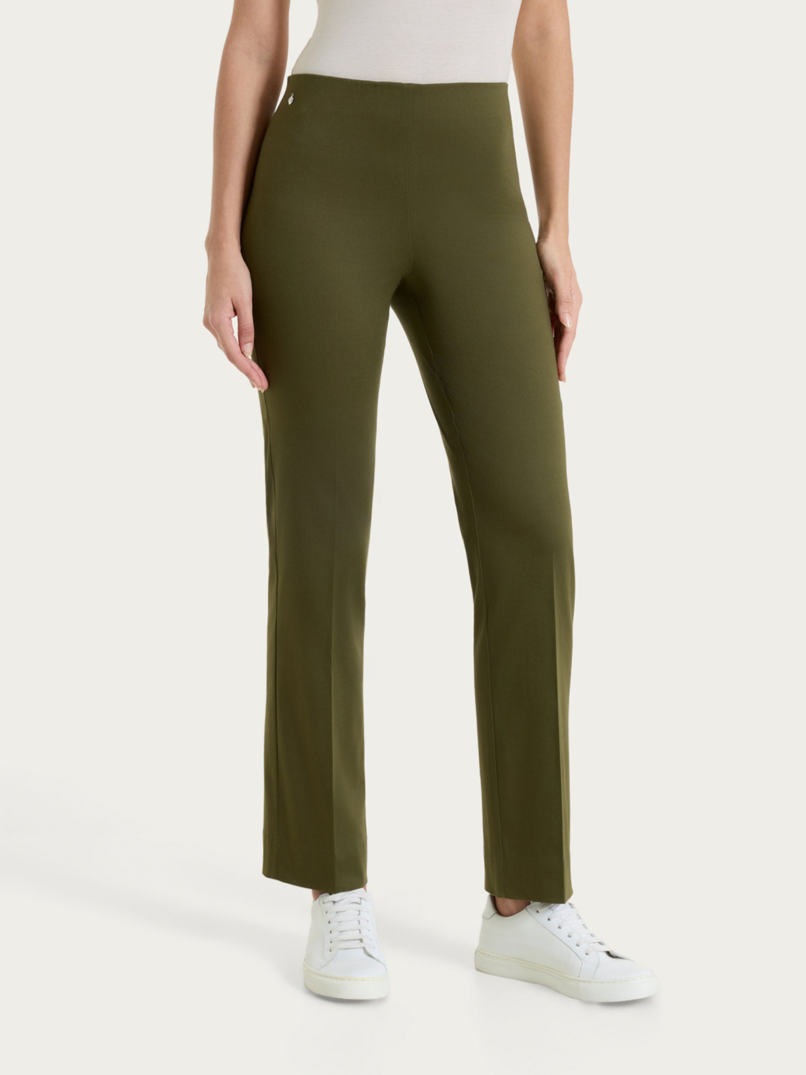 Ragno Satin Power Pantalone Capri Donna Dark Olive