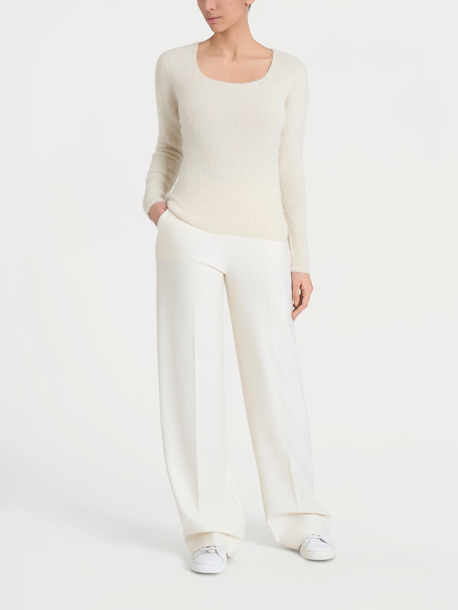Ragno Misto Alpaca Maglia Madonna Avorio