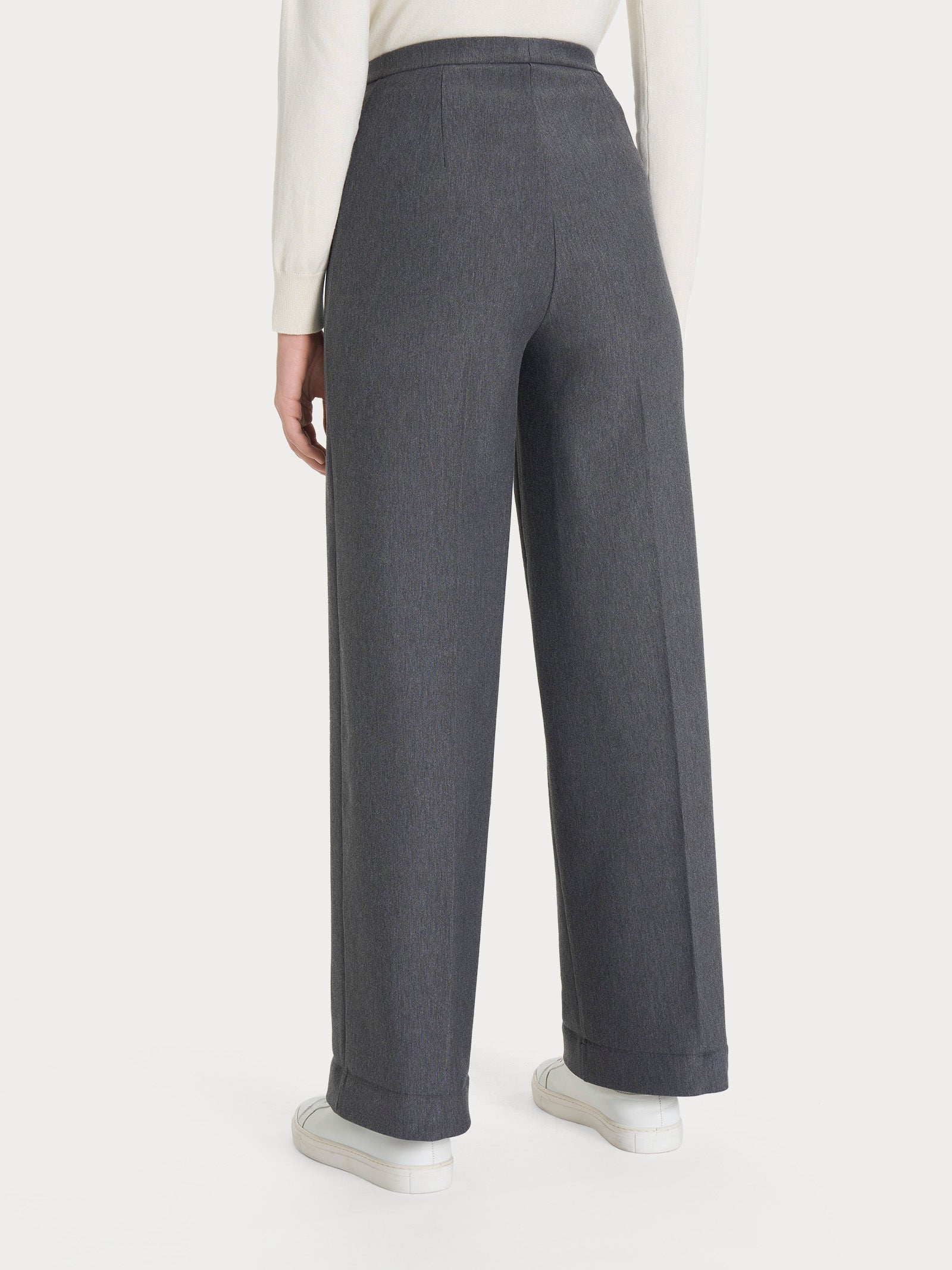 Ragno The Cropped pantalone ampio ardesia modellante