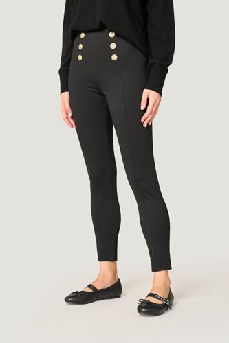 Goldenpoint pantaloni skinny con bottoni misto viscosa