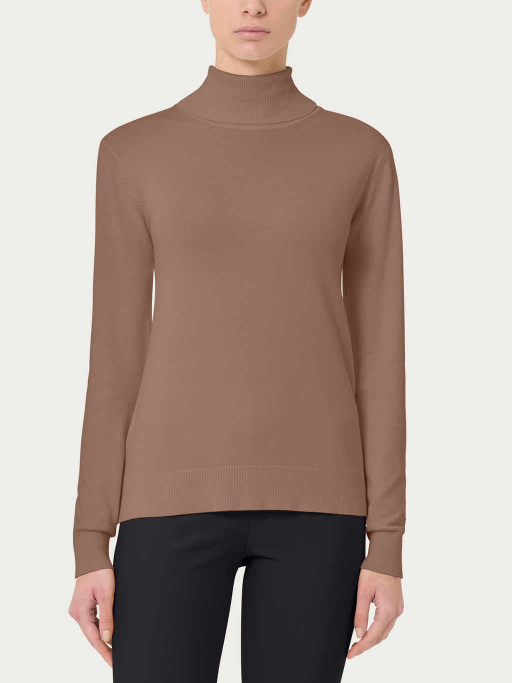 Ragno Four Seasons maglione lupetto viscosa Pine Bark