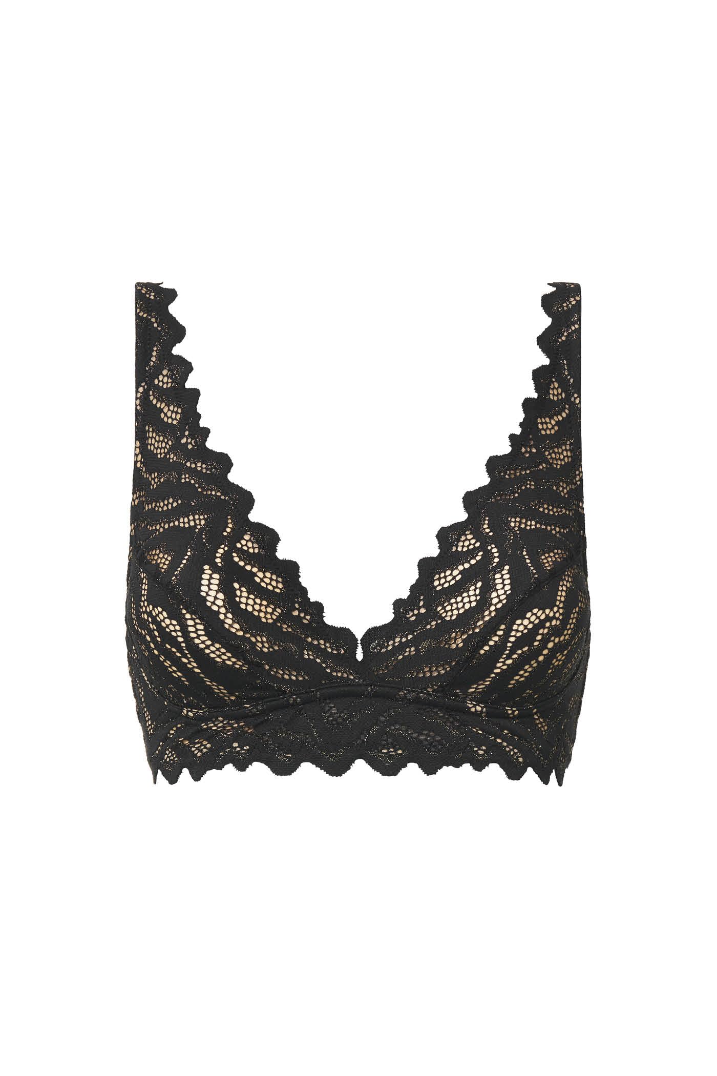Goldenpoint Zebra Lace bralette pizzo animalier