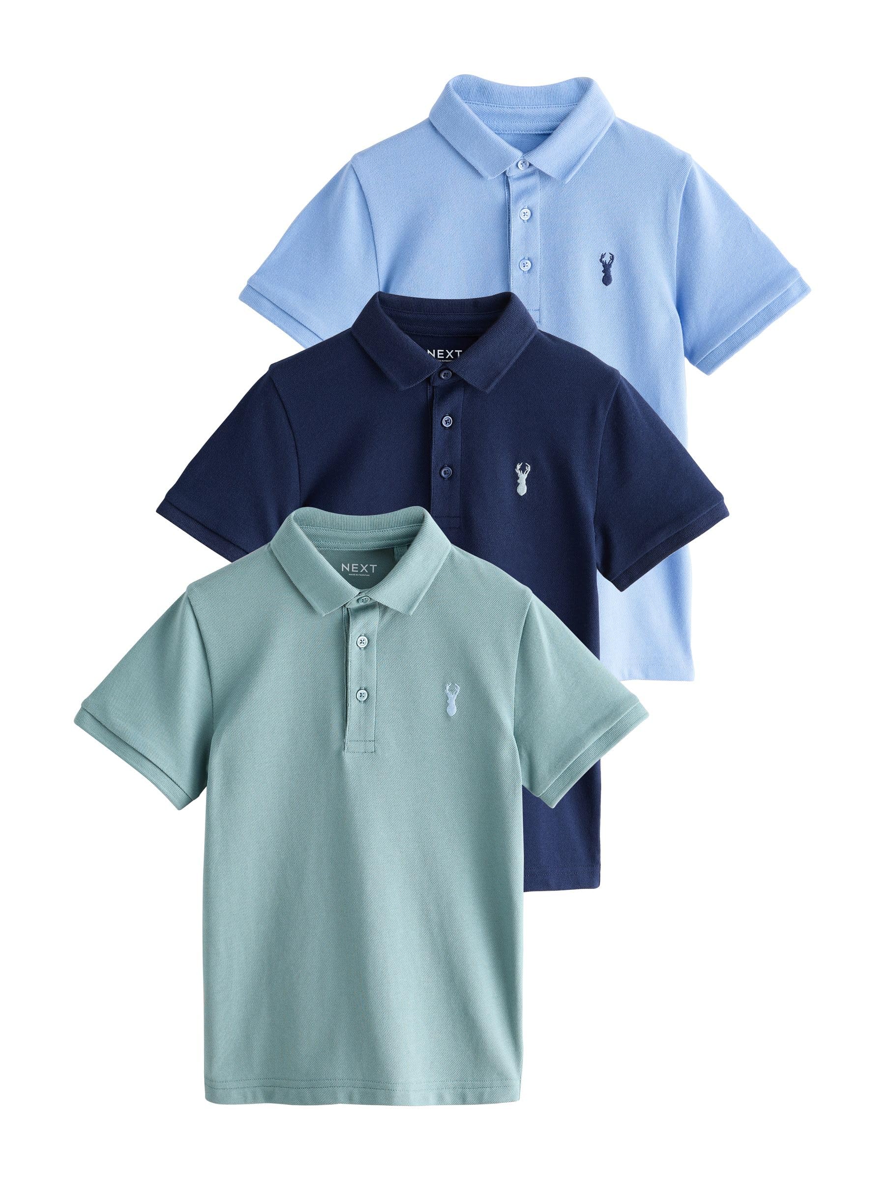 Next Ragazzo Polo Manica Corta 110 3 Pezzi Cotone