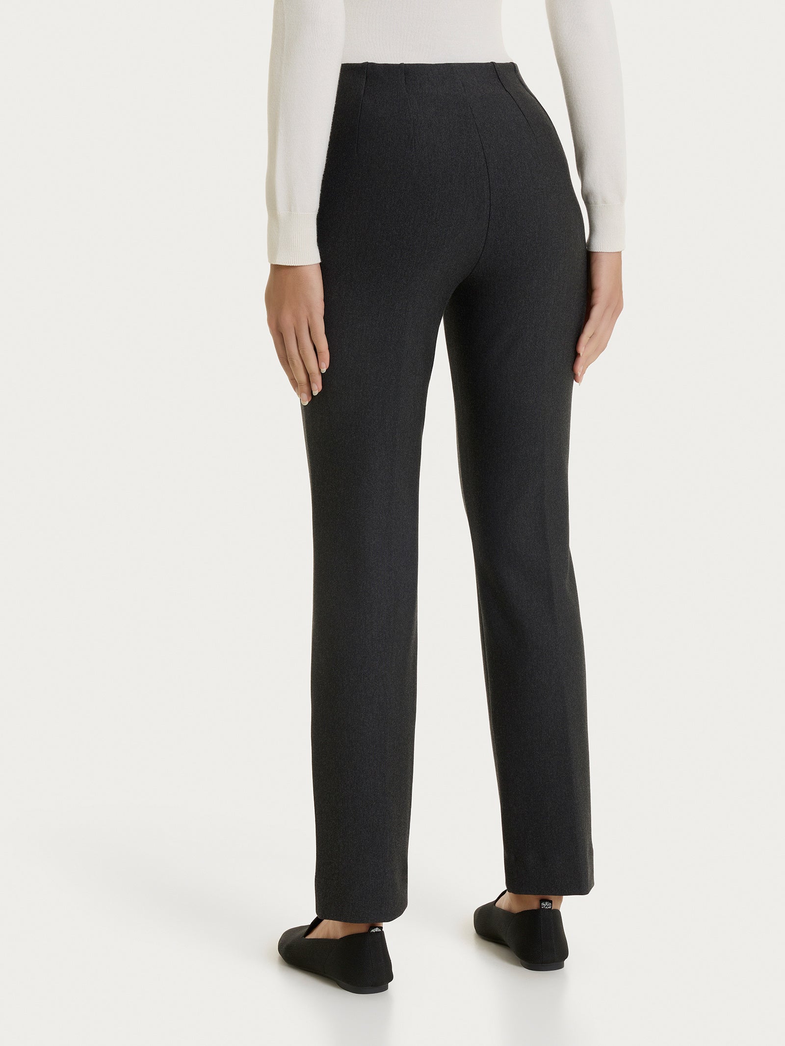 Ragno Compact Pantalone Gamba Dritta Donna Oscuro Mel Elasticizzato