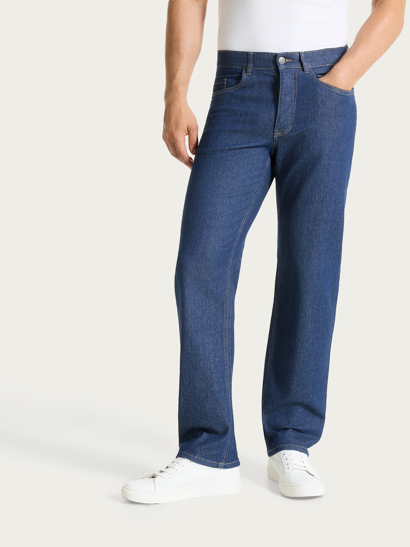 Ragno Jeans Bootleg Light Denim Elasticizzato Indigo Uomo