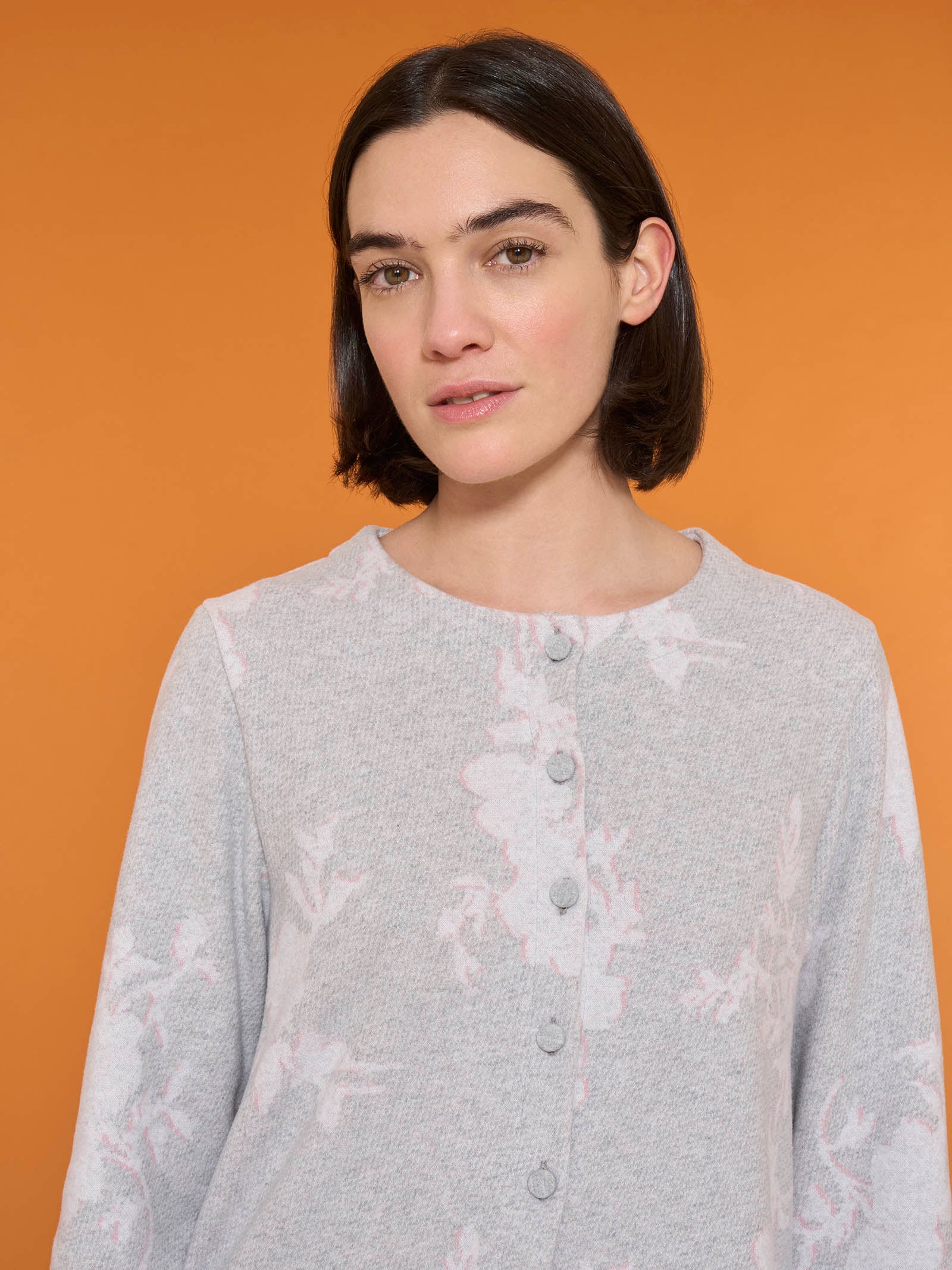 Ragno Cotton Eco Pile pigiama aperto floreale vapore caldo