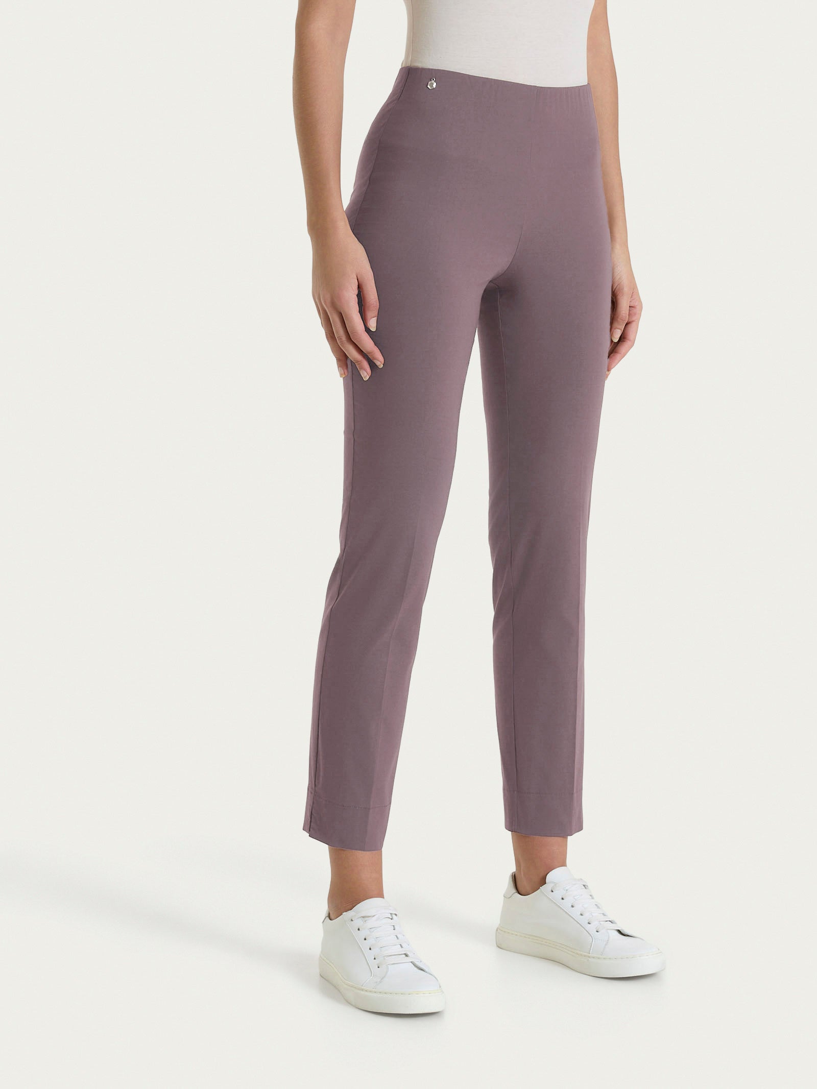 Ragno Super Fresh Capri pantalone capri Plum Truffle skinny