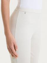 Ragno Compact Light pantaloni capri donna champignon con spacchi