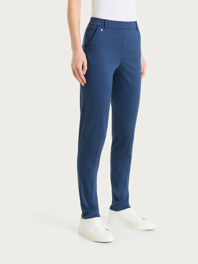 Ragno Satin Power pantalone chino blu oceana