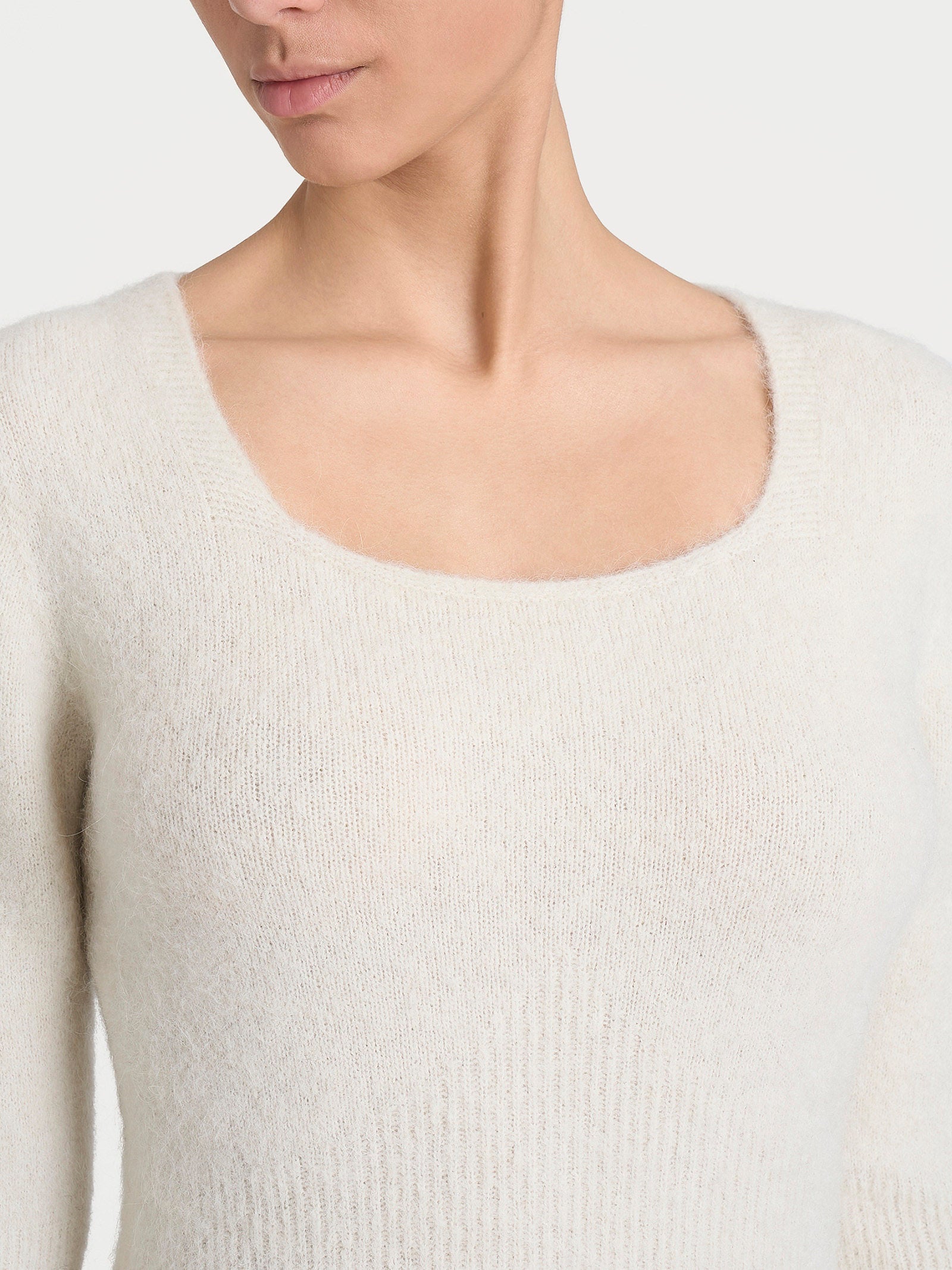 Ragno Misto Alpaca Maglia Madonna Avorio