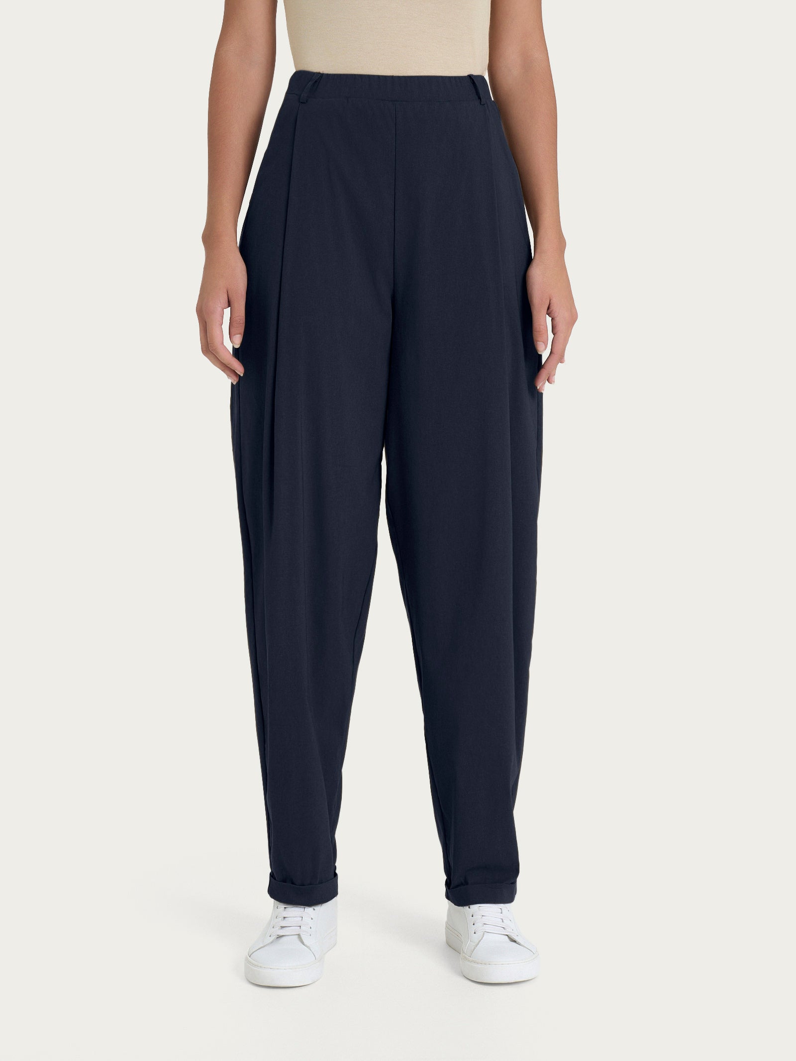 Ragno Super Fresh Pantalone Carrot Bleu cotone elasticizzato