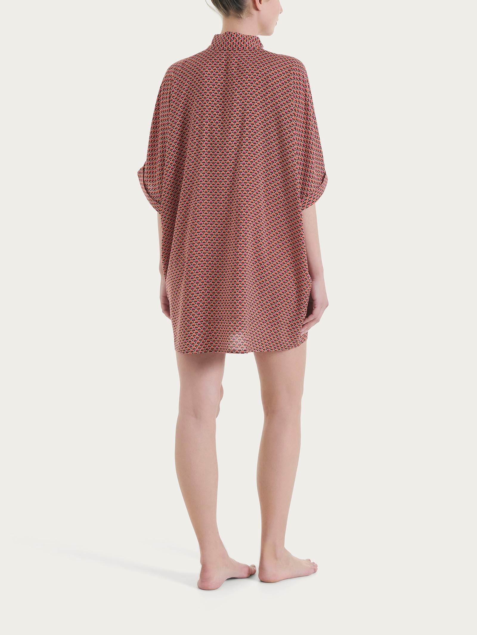 Ragno EcoSeta Chemisier Kimono Fantasia abito spice route mare