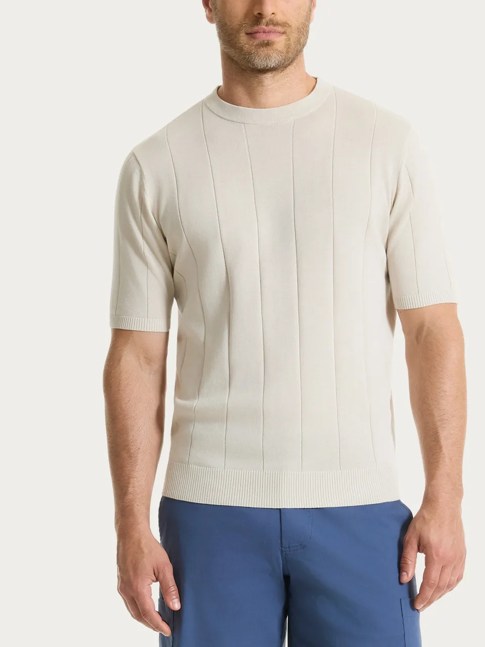 Ragno Puro Cotone Maglia manica corta uomo Champignon