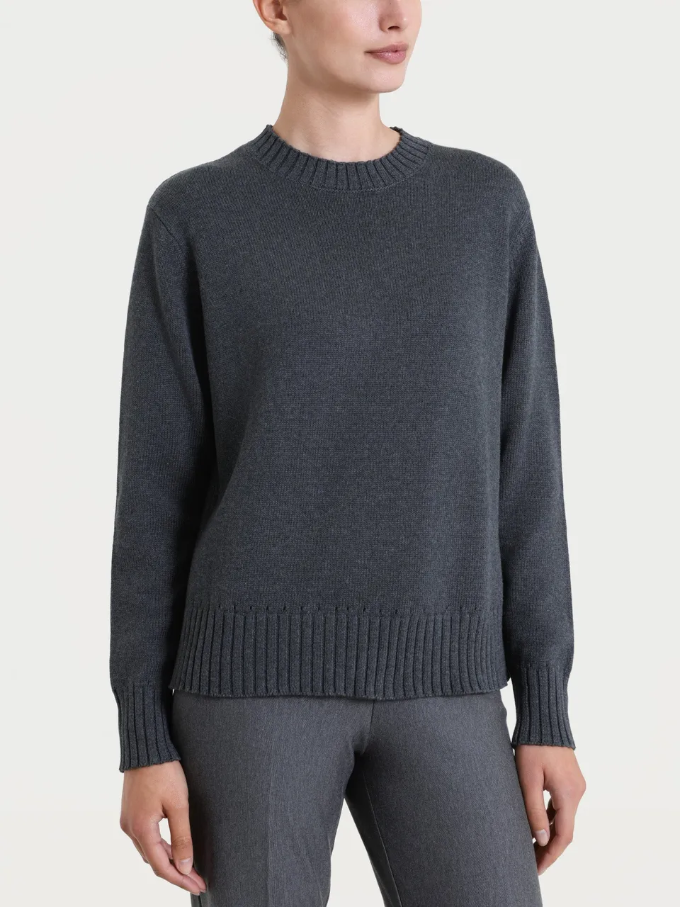 Ragno Winter Cotton Maglia Donna Ardesia Mel. Puro Cotone
