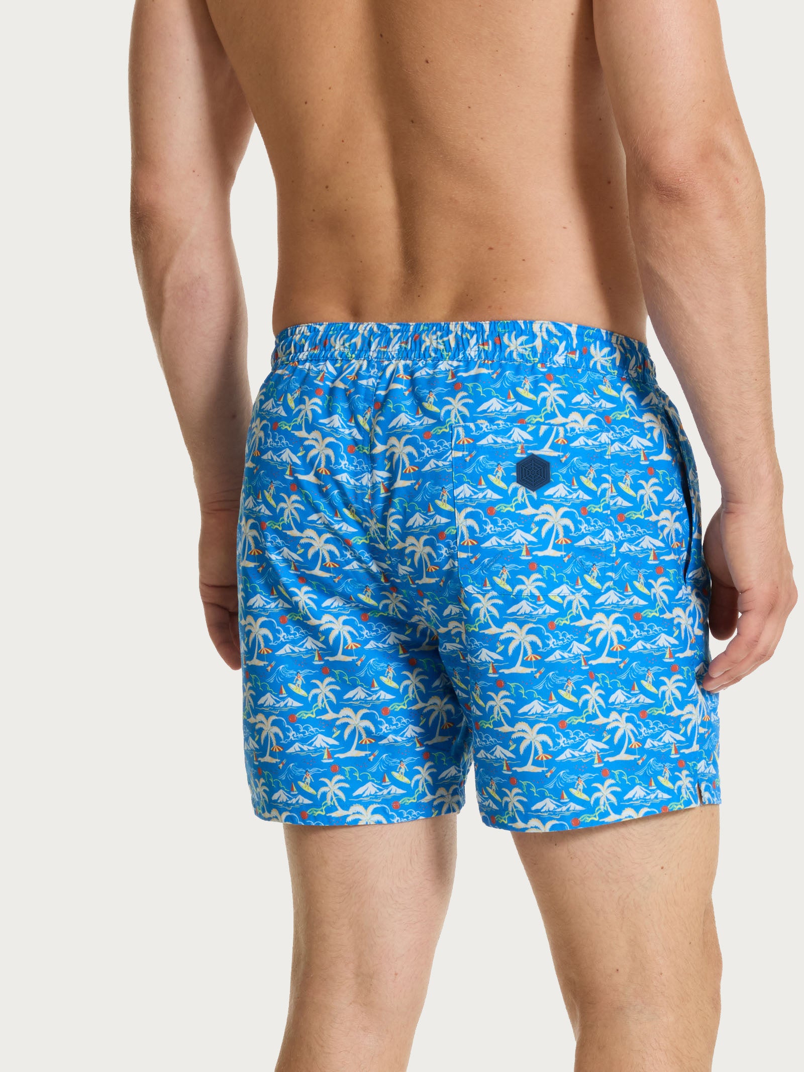 Ragno costume boxer mare Ibiza Blue Palme