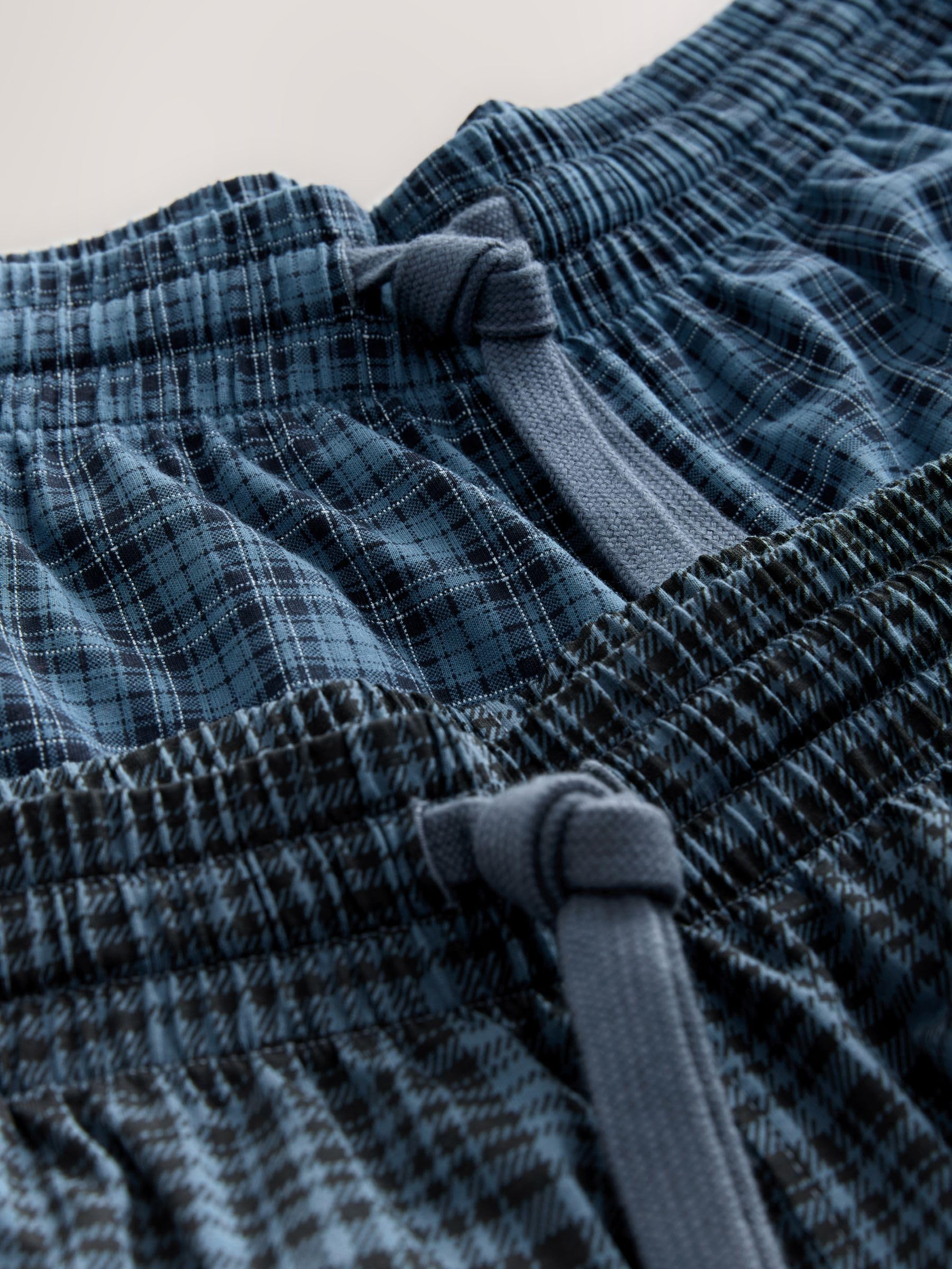 Next Set 2 Shorts Pigiama a Scacchi Jersey Uomo