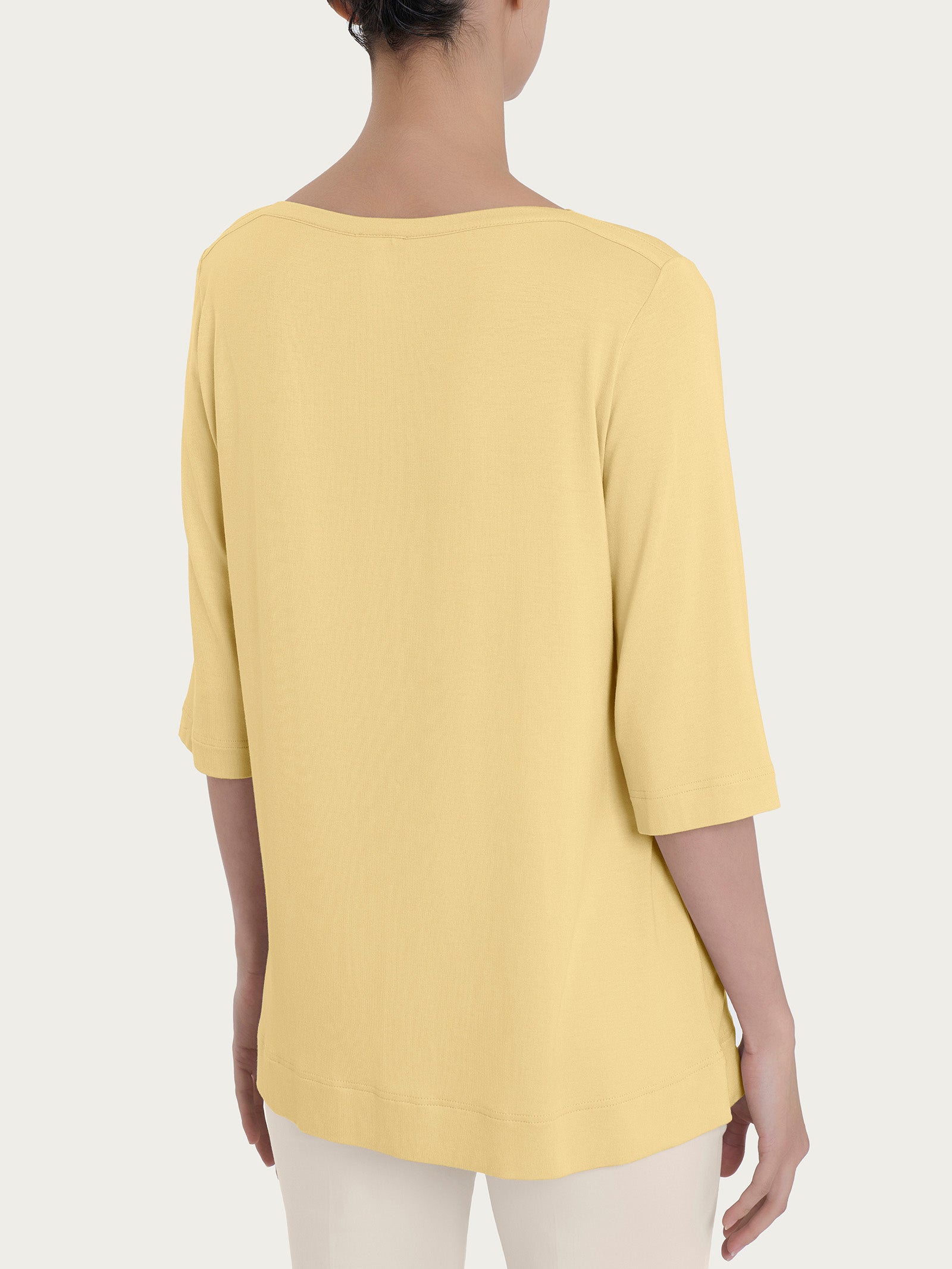 Ragno Viscosa Summer maglietta 3/4 Pale Banana
