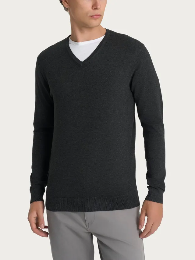 Ragno Four Seasons maglia uomo antracite scollo a V