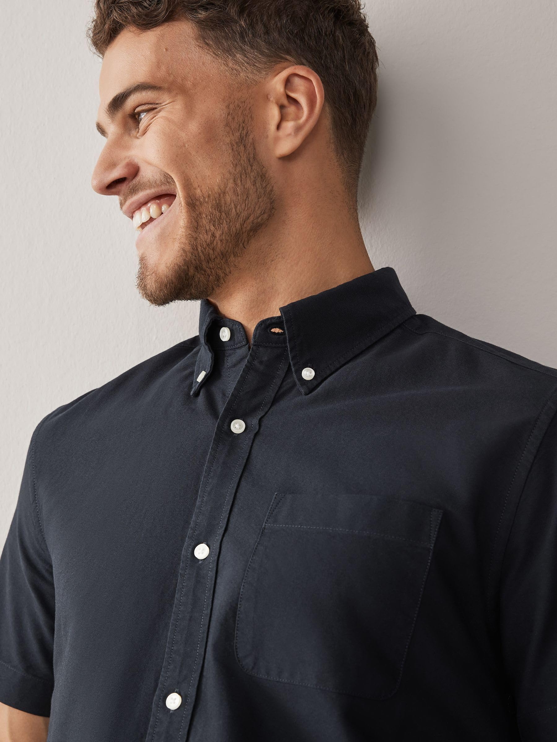 Next Oxford Camicie Uomo Manica Corta XL Confezione 3 Cotone