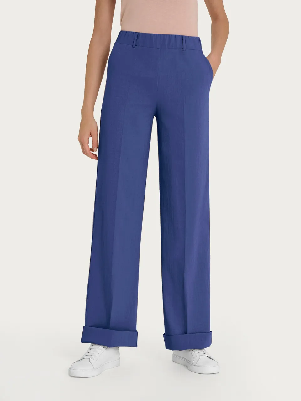 Ragno Super Natural Pantalone Ampio Tasche Blu Skipper