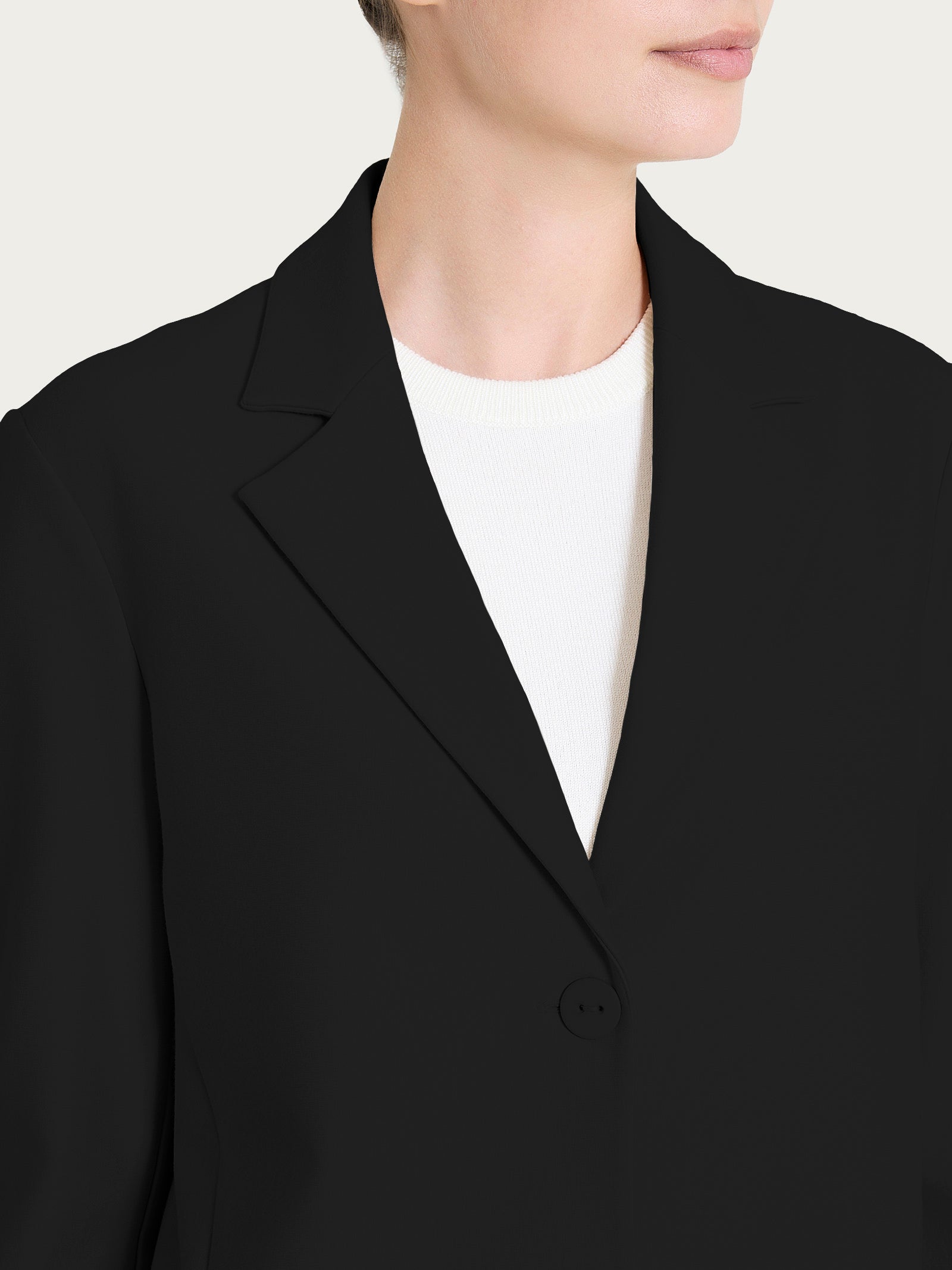 Ragno Compact Blazer Due Bottoni Nero punto Milano