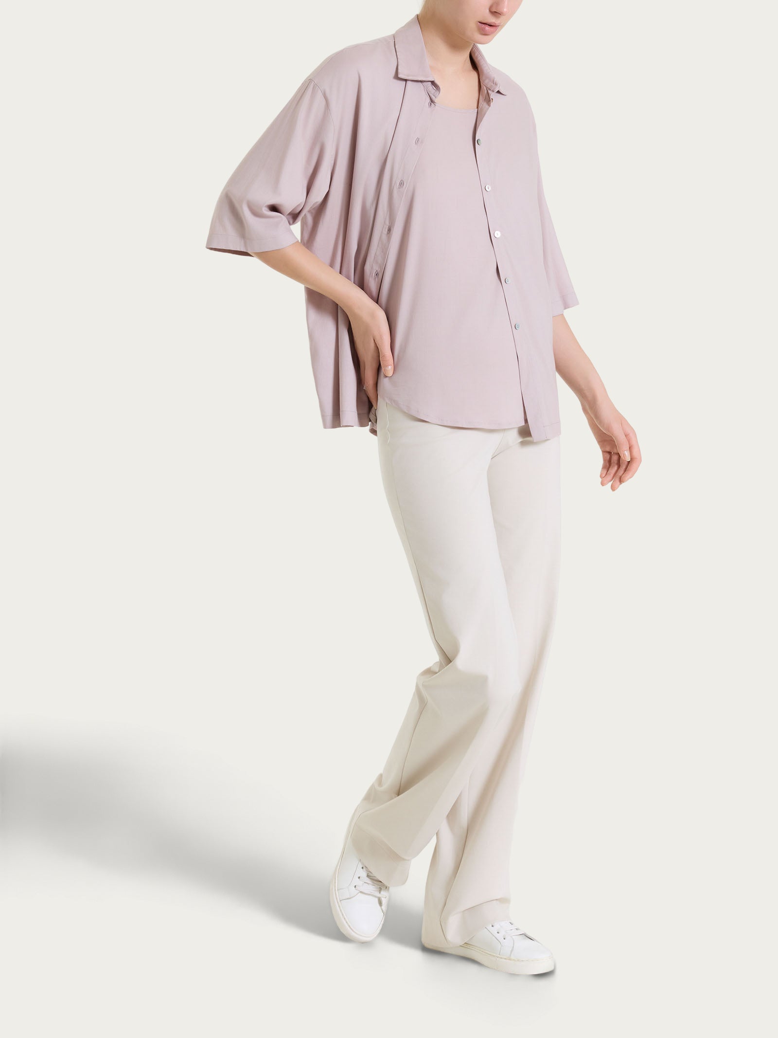 Ragno Voile Stretch Camicia Donna Sphinx Manica 3/4 Viscosa