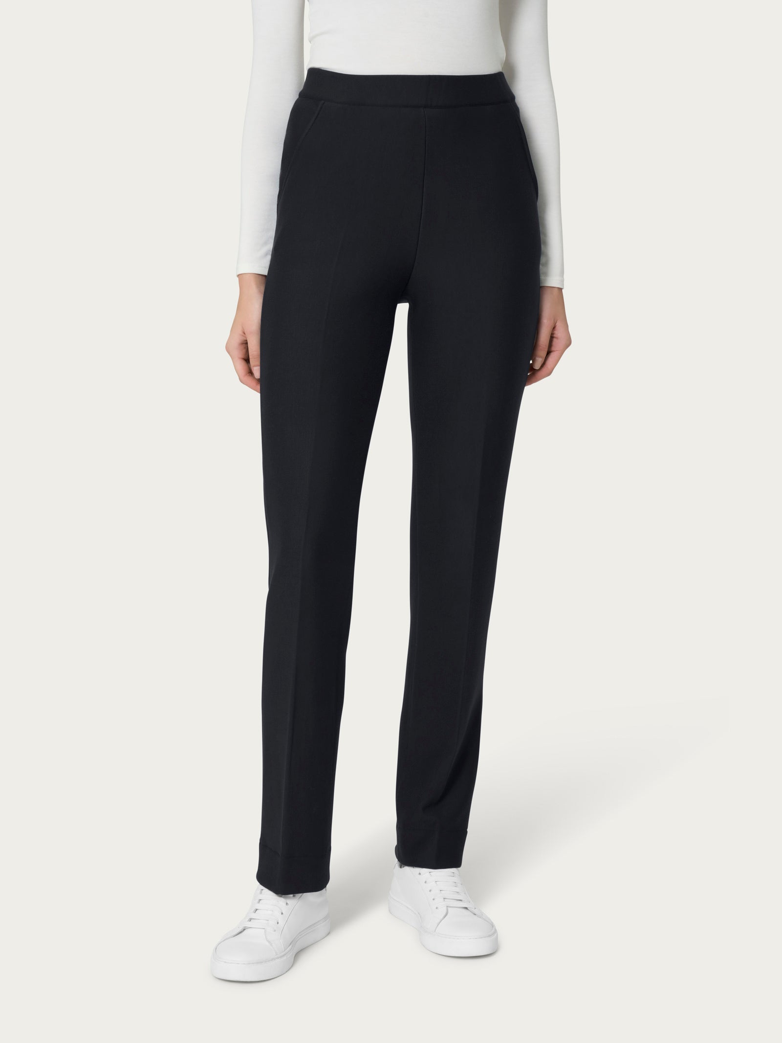 Ragno Eco Techno Fleece pantalone dritto Nero con tasche