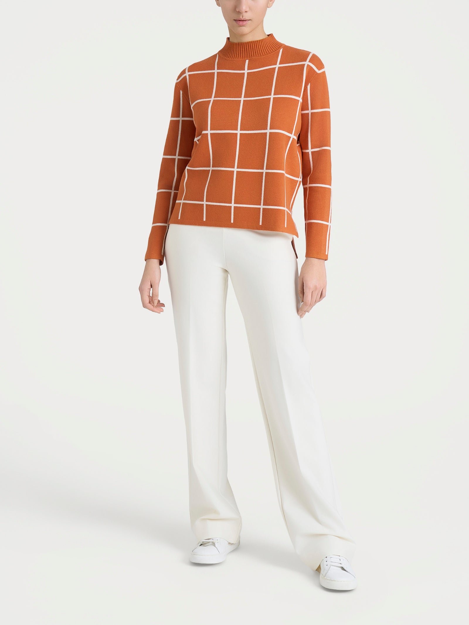 Ragno Super Soft Lupetto Check Maglia Fant. Rust calda