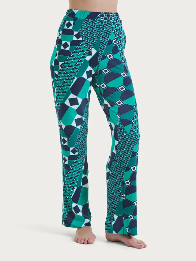 Ragno Viscosa Summer pantaloni larghi Bayou geometrico