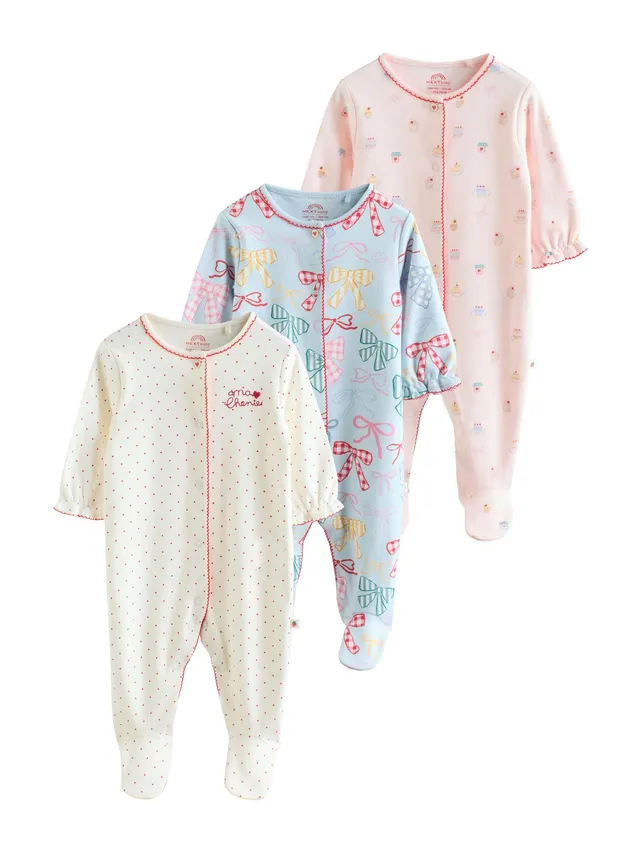 Next tutine bebè bambina 3 pezzi cotone morbido