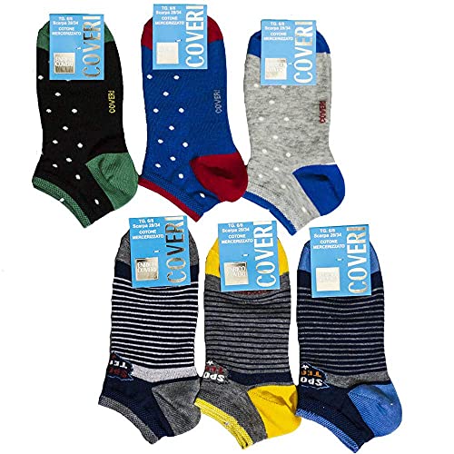 Enrico Coveri fantasmino leggero 6 paia cotone 34-39 mix