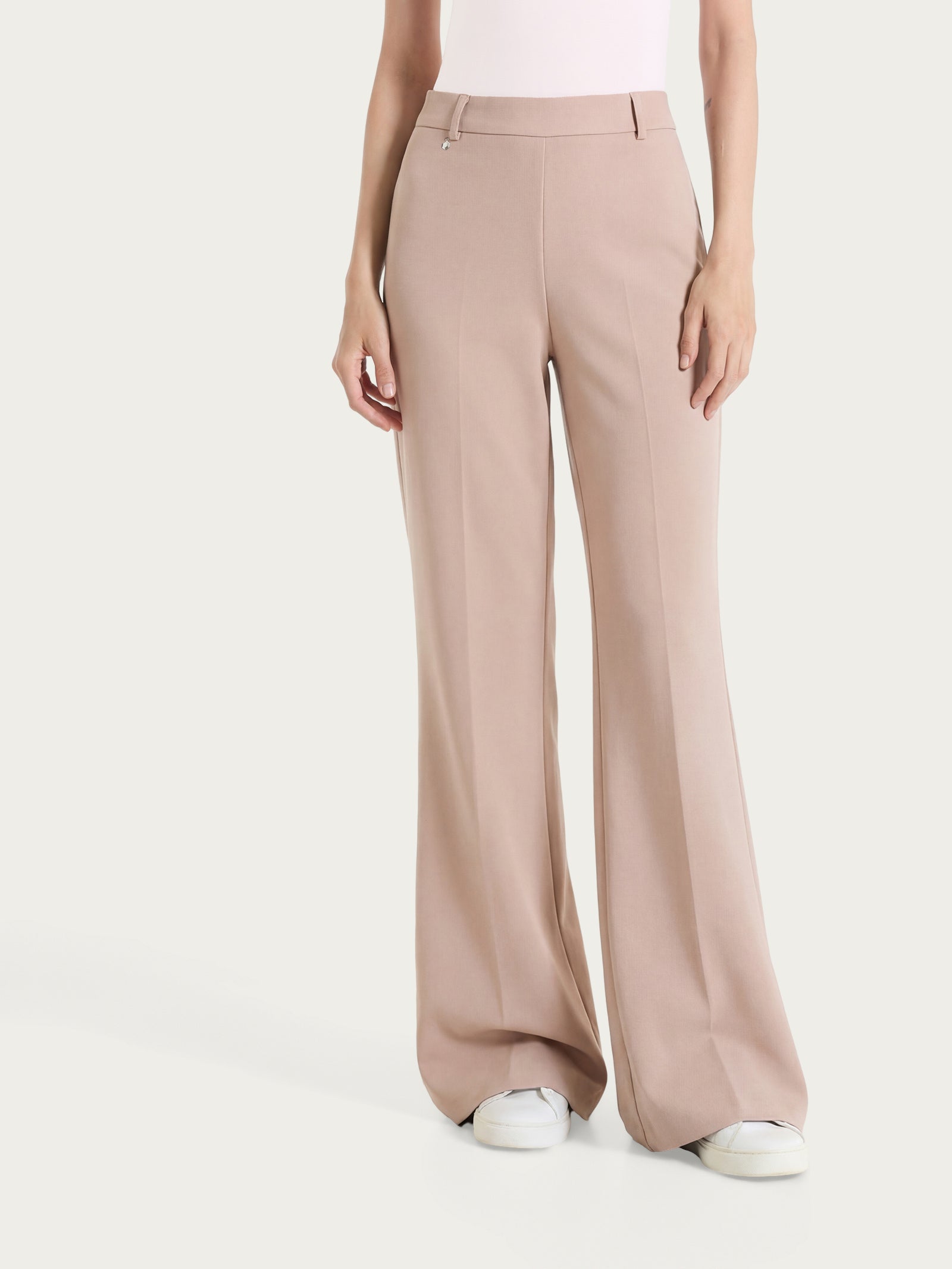 Ragno Compact Light Pantalone flare Warm Taupe leggero