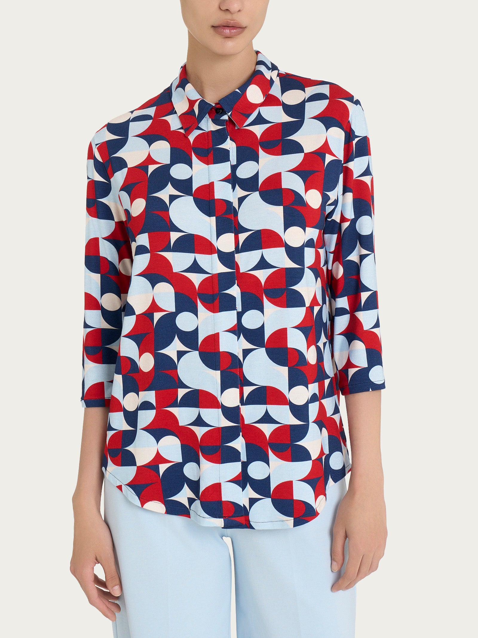 Ragno Viscosa Summer camicia Skyway manica 3/4