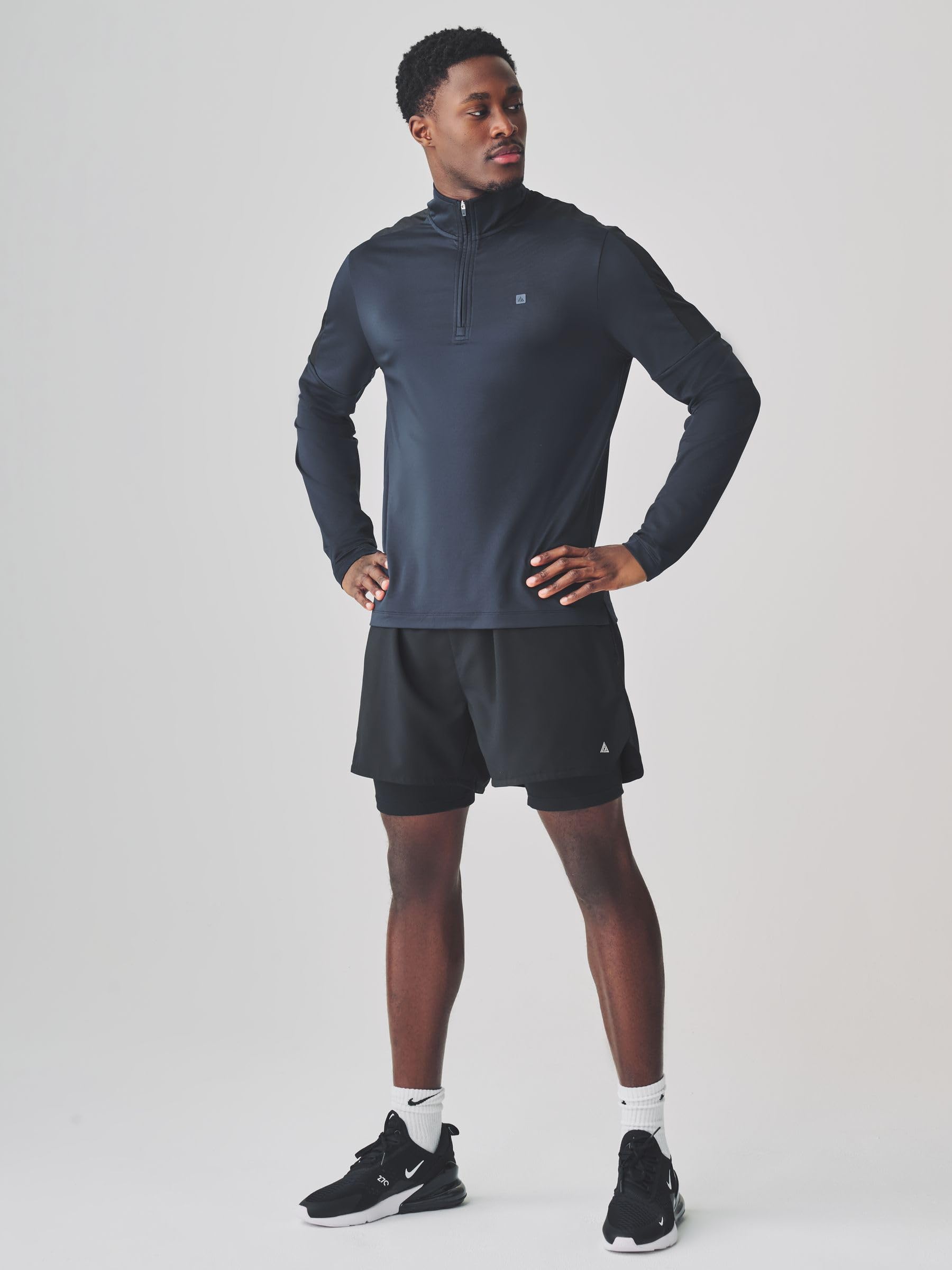 Next Active Maglia Zip Corta Felpa Uomo Traspirante